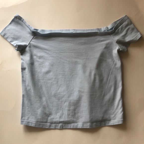 Pacsun Light Blue Off the Shoulder Top sz M - Picture 1 of 3